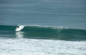 Surfer at Hermosa Beach