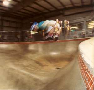 Rider: Brian Wainwright<br> Spot: Turf skatepark (Milwaukee WI)<br> Date: 1988