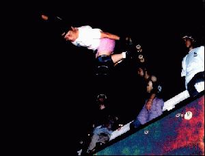 Rider: Irene Ching<br> Location: Brooklyn Bridge<br> NYC<br> Photographer:Jay Kusnetz<br> Date: 1995