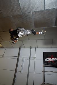 Rider: Julio Memba<br> Location: Madrid Vertical Indoor<br> Trick: Japan one-foot Air<br> Photographer: Esteban Velarde