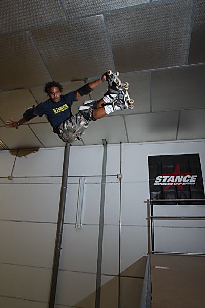 Rider: Julio Memba<br> Location: Madrid Vertical Indoor<br> Trick: Crossed straight Legs Air<br> Photographer: Esteban Velarde