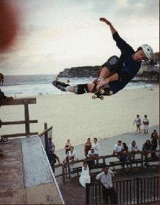 Rider: Paul Jessep<br> Location: Bondi beach vert ramp
