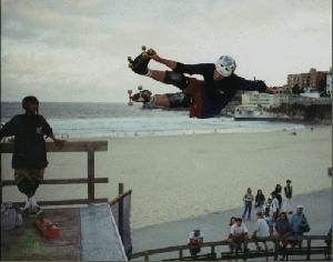 Rider: Paul Jessep<br> Location: Bondi beach vert ramp