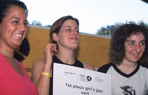 Fahrerinnen: Eva Zirngibl, Kristina Neff und Franziska Stolz